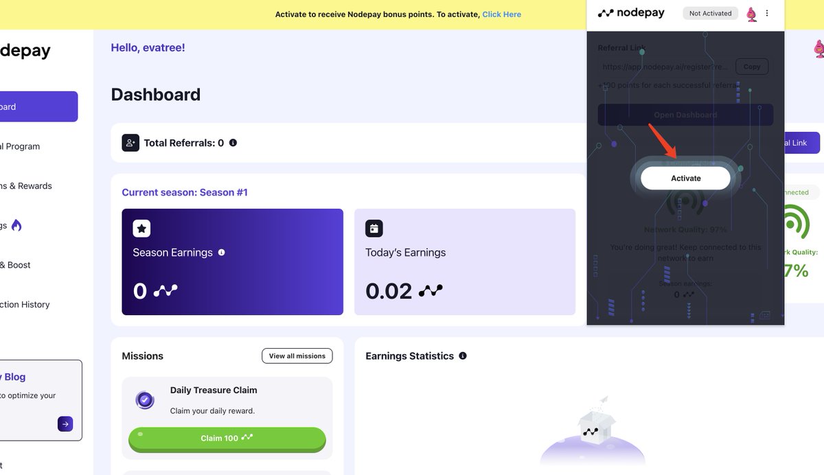 0撸挂机项目～Depin带宽挖矿Nodepay空投教程】 ✓反正都是挂机，可以把挂机项目一起上了，但是真的要注意确保登陆邮箱是可以长期使用的，别最后空投来了，邮箱账号没了。  ✳️【项目介绍】Nodepay @nodepay_ai 是一个为
