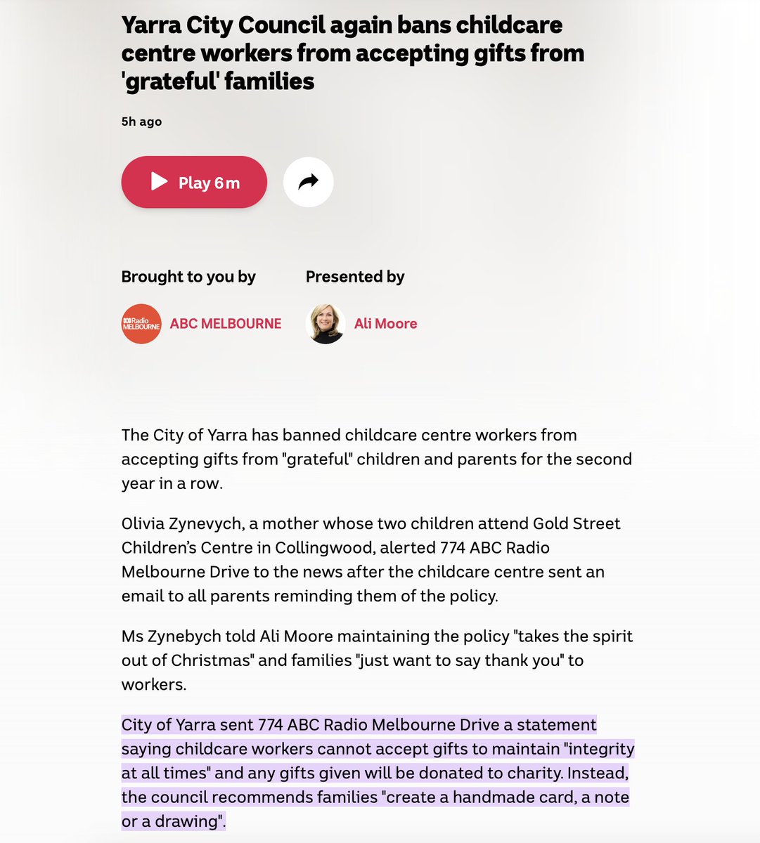 aaronsmith's tweet photo. @RonniSalt @DavidPocock It baffles me that childcare workers can’t accept a box of chocolates from grateful parents at Christmas in order to ‘maintain integrity,’ but politicians and top public servants can receive a $10k a ‘gift’ from Qantas. https://t.co/Asx1Yh2Xh2