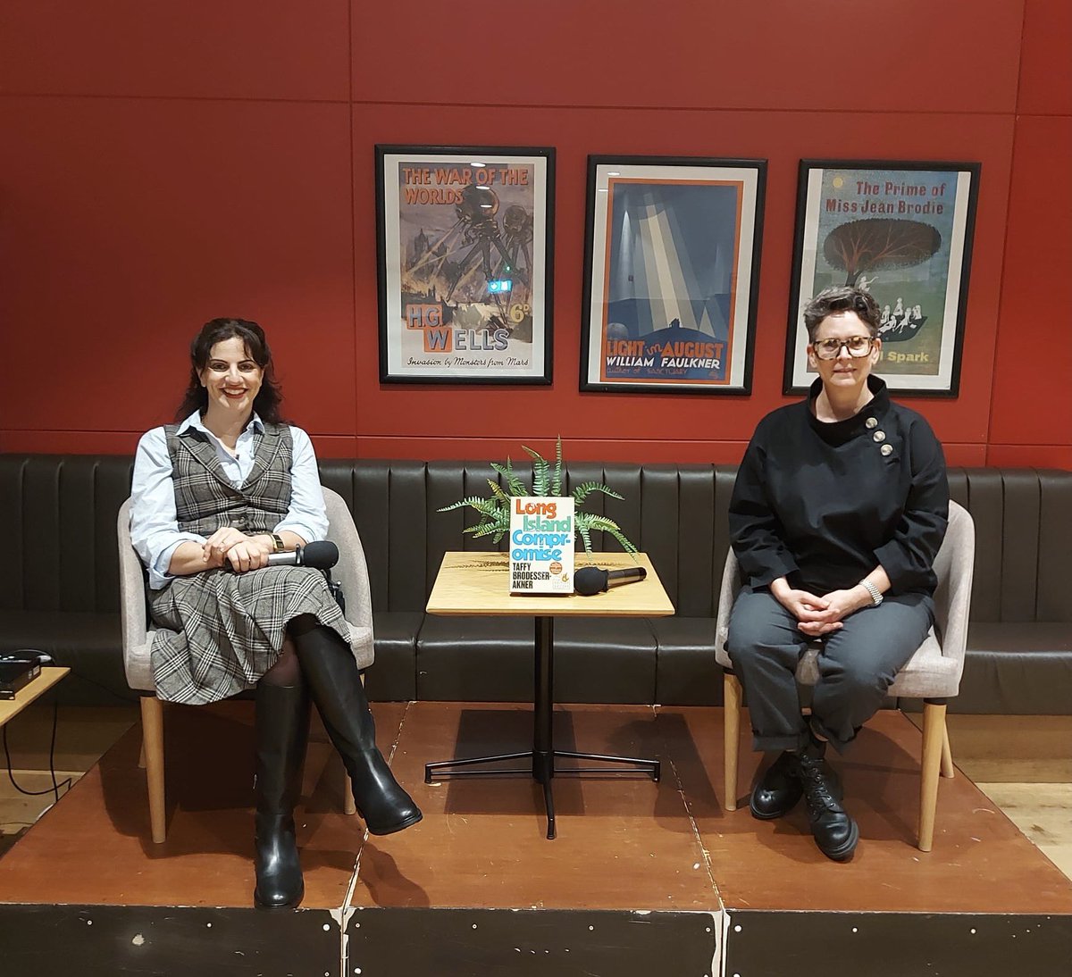 Manchester Literature Festival | ON BLUESKY (@mcrlitfest) on Twitter photo Thanks <a href="/taffyakner/">Taffy Brodesser-Akner</a> and <a href="/EricaWgnr/">Erica Wagner</a> for last night! We had a brilliant and insightful evening talking about fiction, scriptwriting, trauma, comedy, siblings and Taffy’s incredibly witty novels. Thank you for joining us🫶 Thanks <a href="/taffyakner/">Taffy Brodesser-Akner</a> and <a href="/EricaWgnr/">Erica Wagner</a> for last night! We had a brilliant and insightful evening talking about fiction, scriptwriting, trauma, comedy, siblings and Taffy’s incredibly witty novels. Thank you for joining us🫶