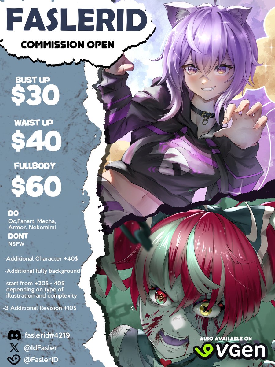 IdFasler's tweet photo. Repost and shares are really appreciated

Hello everyone!
I'm opening commission for 5 slot.
If you have any question, you can DM or chat on Discord

You can also check my Sample

https://t.co/IoYdREivrX
https://t.co/Sp22v0HZGK

#commissionsoopen #commissions #VGenComms #VGenOpen https://t.co/b5zJfyHHsv