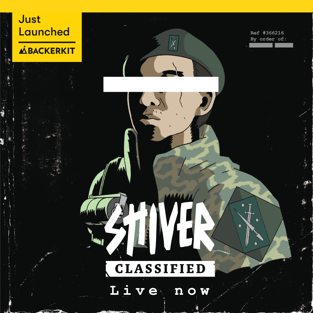 DrawsAlexander's tweet image. SHIVER Classified is live now on Backerkit!
backerkit.com/c/projects/par…