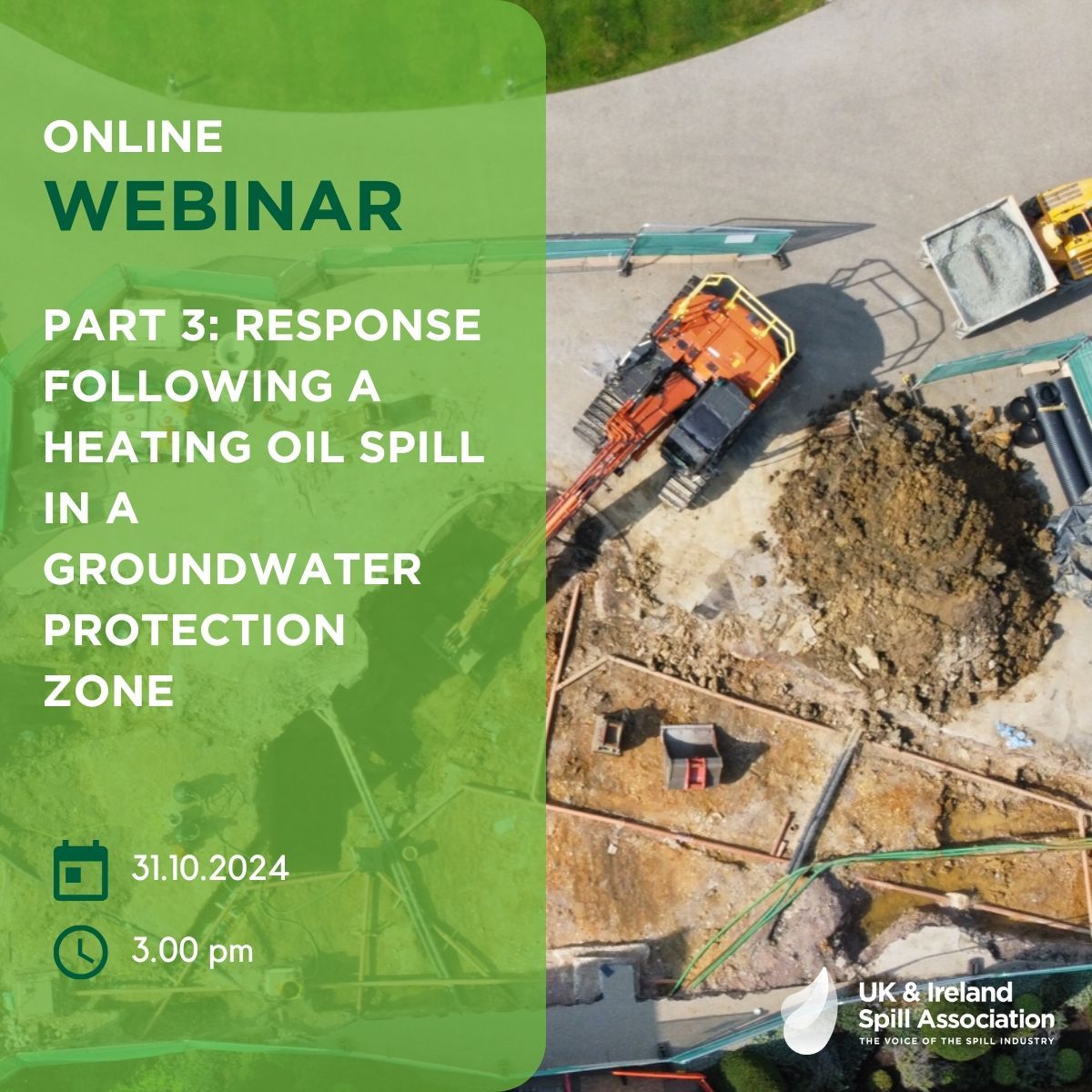 UkSpill's tweet photo. LAST CHANCE to register for tomorrow's webinar, 'Response following a Heating Oil Spill in a Groundwater Protection Zone'. 

The webinar is FREE to attend. 

Join us tomorrow, register now: https://t.co/cOrMD9WF0M

#webinar #heatingoil #spill https://t.co/74vTCHyP4z