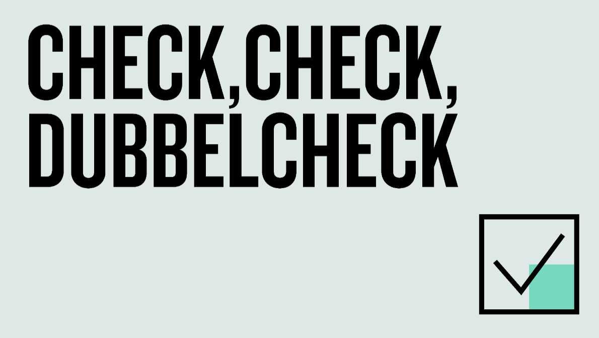 - Opzoeken of er een checklist day is.

Check! ✅

😉