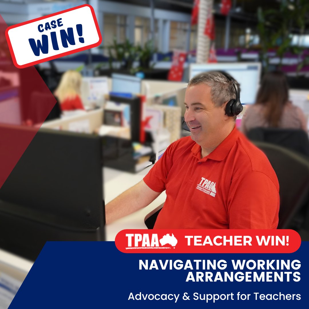 TeachersTpaa's tweet photo. Case Win: Navigating Working Arrangements - Advocacy &amp; Support for Teachers

Read the full story: https://t.co/s59mHTyAgd 

#TPAA #Education #Support #Advocacy #Union #Workingarrangements https://t.co/8tIxe4jlfO