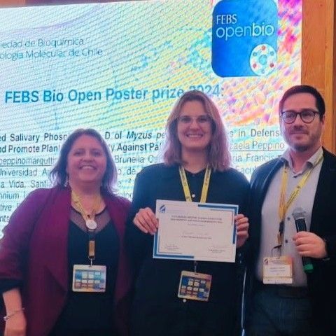 FEBS Open Bio (@febsopenbio) on Twitter photo 🏆 Congrats to Micaela Peppino Margutti <a href="/PeppinoMicaela/">Micaela Peppino</a> <a href="/SocArgFisVeg/">Sociedad Argentina de Fisiología Vegetal</a> <a href="/CBV_UNAB/">Centro de Biotecnología Vegetal</a> <a href="/CbvUnab/">Centro de Biotecnología Vegetal UNAB</a>, winner of the FEBS Open Bio Poster Prize at the 2024 meeting of the Chilean Society of Biochemistry and Molecular Biology🇨🇱 with her work on Myzus persicae host pathogen interactions👏 🏆 Congrats to Micaela Peppino Margutti <a href="/PeppinoMicaela/">Micaela Peppino</a> <a href="/SocArgFisVeg/">Sociedad Argentina de Fisiología Vegetal</a> <a href="/CBV_UNAB/">Centro de Biotecnología Vegetal</a> <a href="/CbvUnab/">Centro de Biotecnología Vegetal UNAB</a>, winner of the FEBS Open Bio Poster Prize at the 2024 meeting of the Chilean Society of Biochemistry and Molecular Biology🇨🇱 with her work on Myzus persicae host pathogen interactions👏