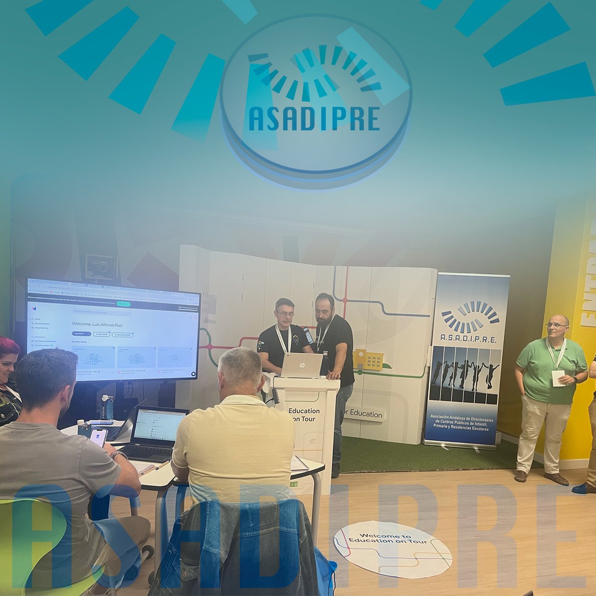 asadipre's tweet photo. Seguimos con el Tour for Education, gracias a Solutia, Google y ASADIPRE.
Ahora la parada fue en Málaga, con una formación dinámica  y llena de propuestas prácticas que vienen bien a los centros educativos.

L@s asociad@s participantes han valorado muy positivamente la jornada. https://t.co/SPN8mtlq9Z