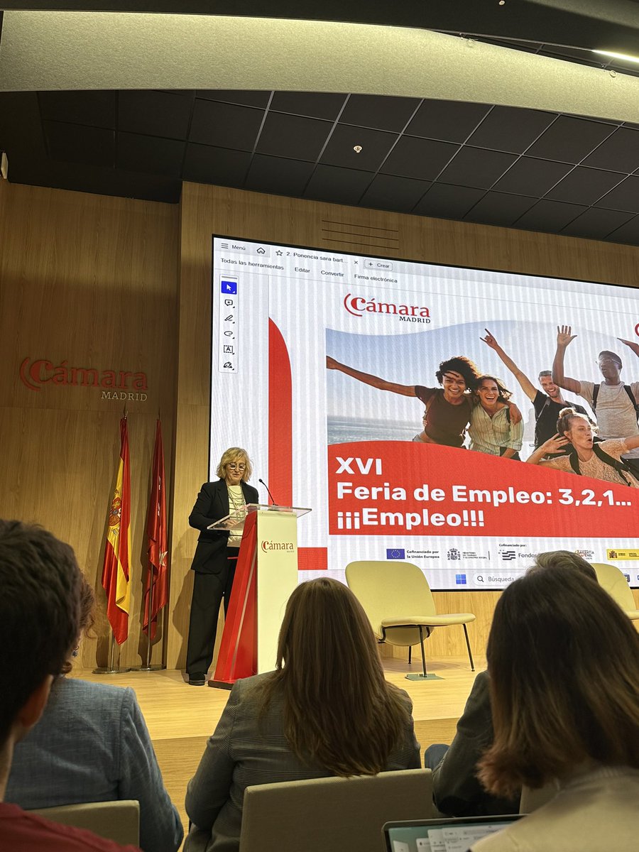 <a href="/EVASERRANOCLAVE/">EVA SERRANO CLAVERO</a> <a href="/CamaradeMadrid/">Cámara de Madrid</a> 

#FeriaEmpleoXVI

#CamaraComercioMadrid