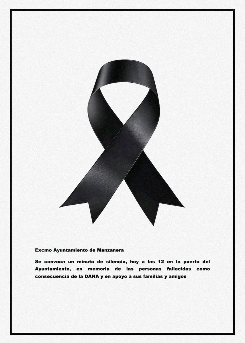 Minuto de silencio por los afectados de la DANA