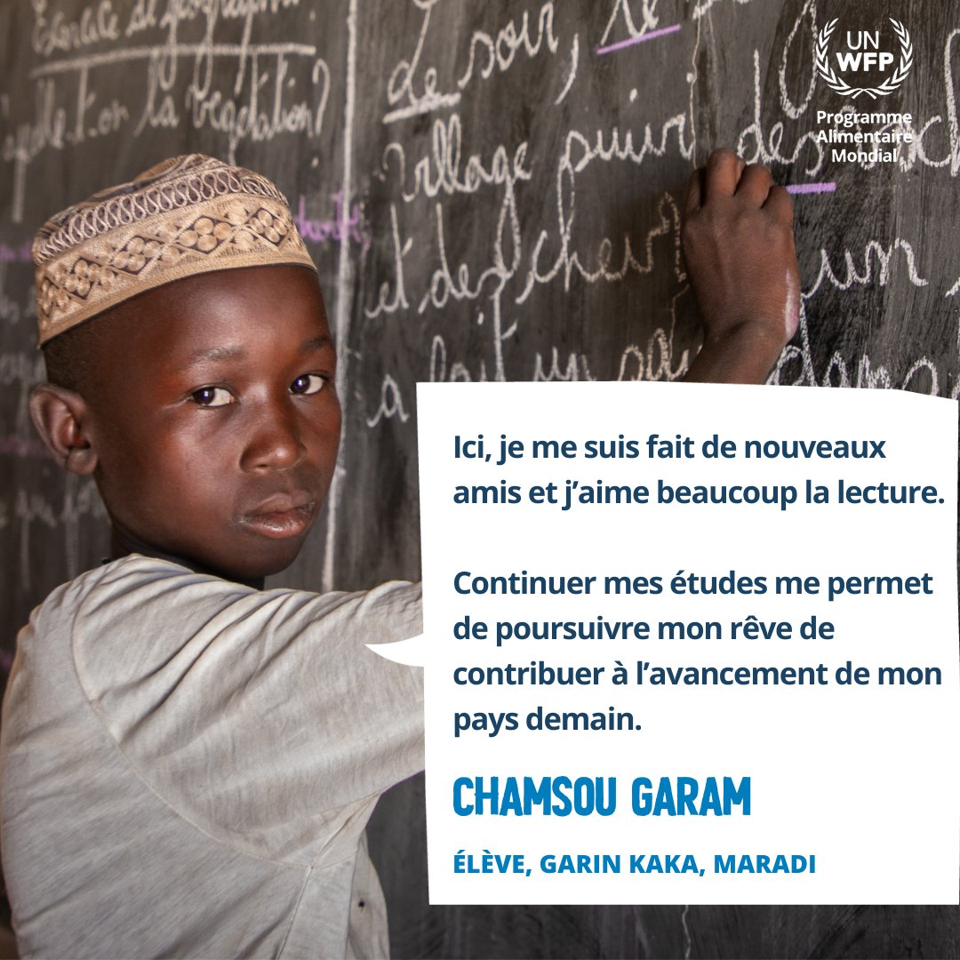 📚Garantir une éducation de qualité, peu importe le contexte, est vital pour l'avenir de chaque enfant.

🍽️Grâce aux cantines d'urgence, des enfants affectés par les conflits comme Garam reçoivent des repas chauds &amp; continuent leurs études.

#EducationPourTous

#BackToSchool
