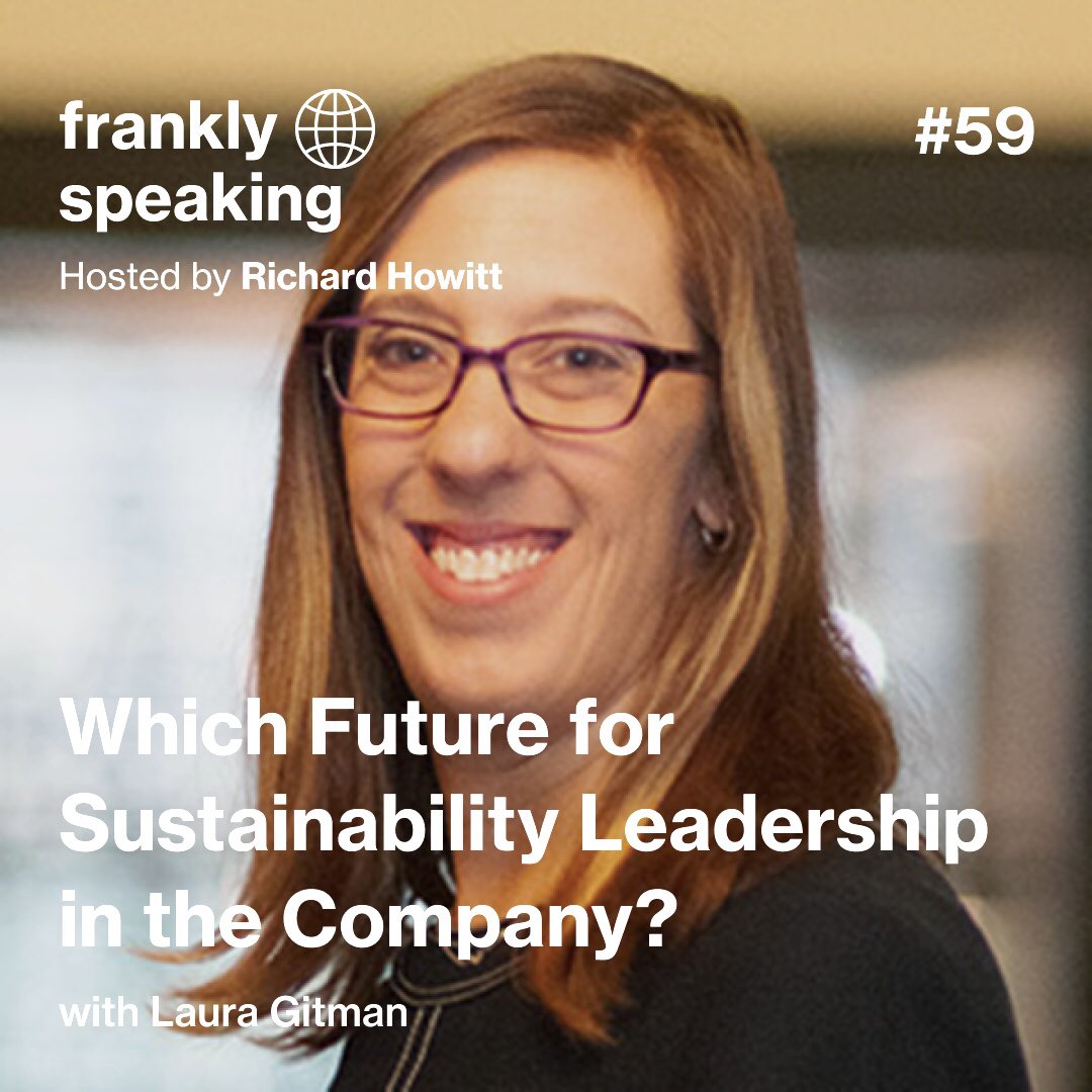 Which future for sustainability leadership in the company? Hear my discussion with <a href="/LauraGitman/">Laura Gitman</a>, Chief Impact Officer at  <a href="/BSRnews/">BSR</a> in the latest #FranklySpeaking responsible business podcast from <a href="/purposeofcorp/">Responsible Companies | Frank Bold</a>: Spotify open.spotify.com/episode/2xVvP1…
Apple podcasts.apple.com/de/podcast/59-…
#CSO