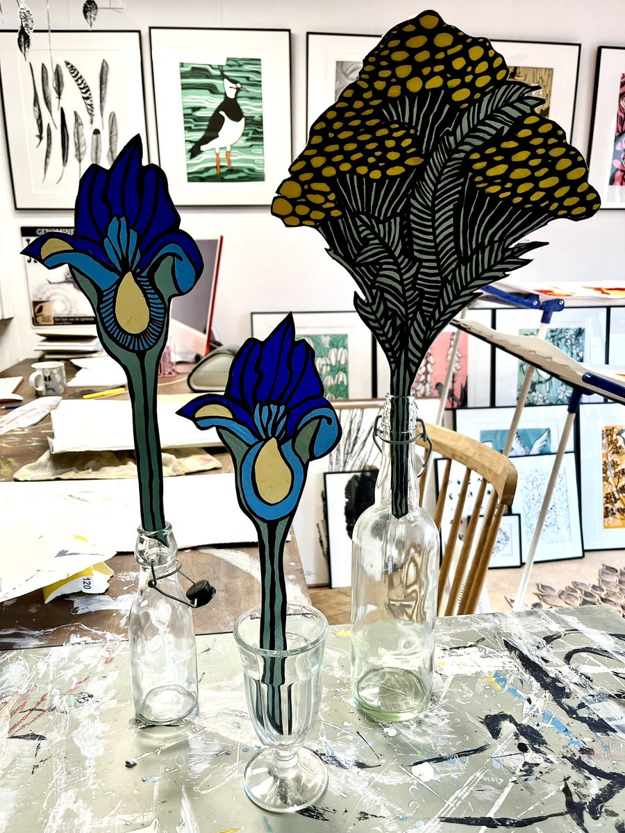 Mijn gezaagdebloemencollectie breidt zich uit