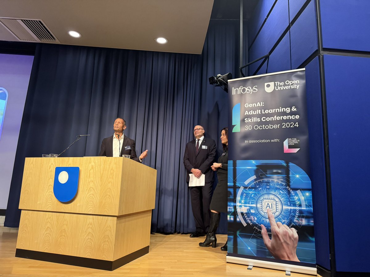 Jacqueline de Rojas CBE (@jdr_tech) on Twitter photo Celebrating AI and innovation and talking all things skills and adult learning <a href="/OpenUniversity/">The Open University</a> today #MKAIFest Celebrating AI and innovation and talking all things skills and adult learning <a href="/OpenUniversity/">The Open University</a> today #MKAIFest