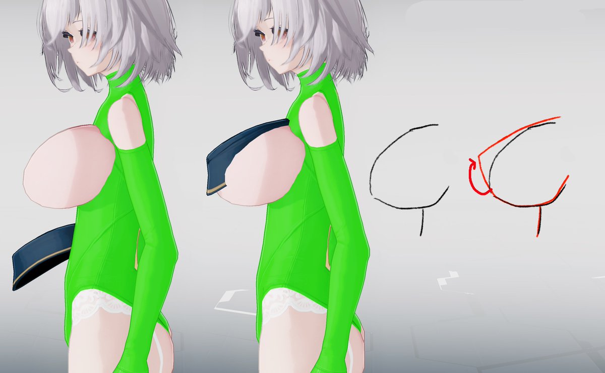 PSO2_nec's tweet image. 【アクセサリーで作った乳暖簾の作り方】

チュートリアルはどのくらい書くのか悩んでいたが、友たちによると「みんなも胸の調整が得意だ」
確かにそうだと思ったため、今回の説明はここまでにしよう

いいねが1000を超えたら、乳暖簾でキョンシーやシスターなど服の作り方の続編を出そうかな
#pso2ngs