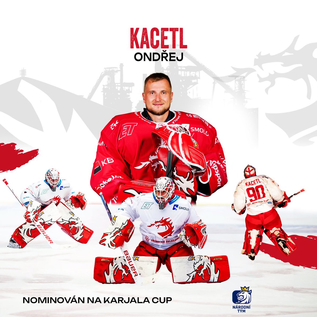 hcocelaricz's tweet photo. 🇨🇿 Brankář Ondra Kacetl se poprvé představí v reprezentaci, nominován byl na Karjala Cup ve Finsku. https://t.co/T6DmPCIhDu