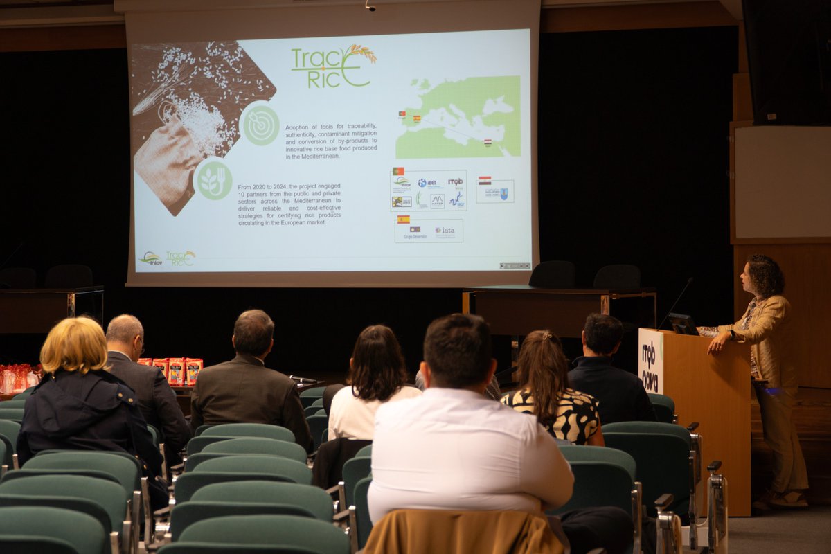 greenit_bio4sus's tweet photo. The TRACE-RICE project held its final conference @itqbnova  this Monday to showcase the project’s key outcomes and foster discussions on its impact🌾

This project is coordinated by @INIAV_IP #Greenit member Carla Brites and gathers researchers from Portugal, Spain and Egypt🌍 https://t.co/2iKznMLZBl