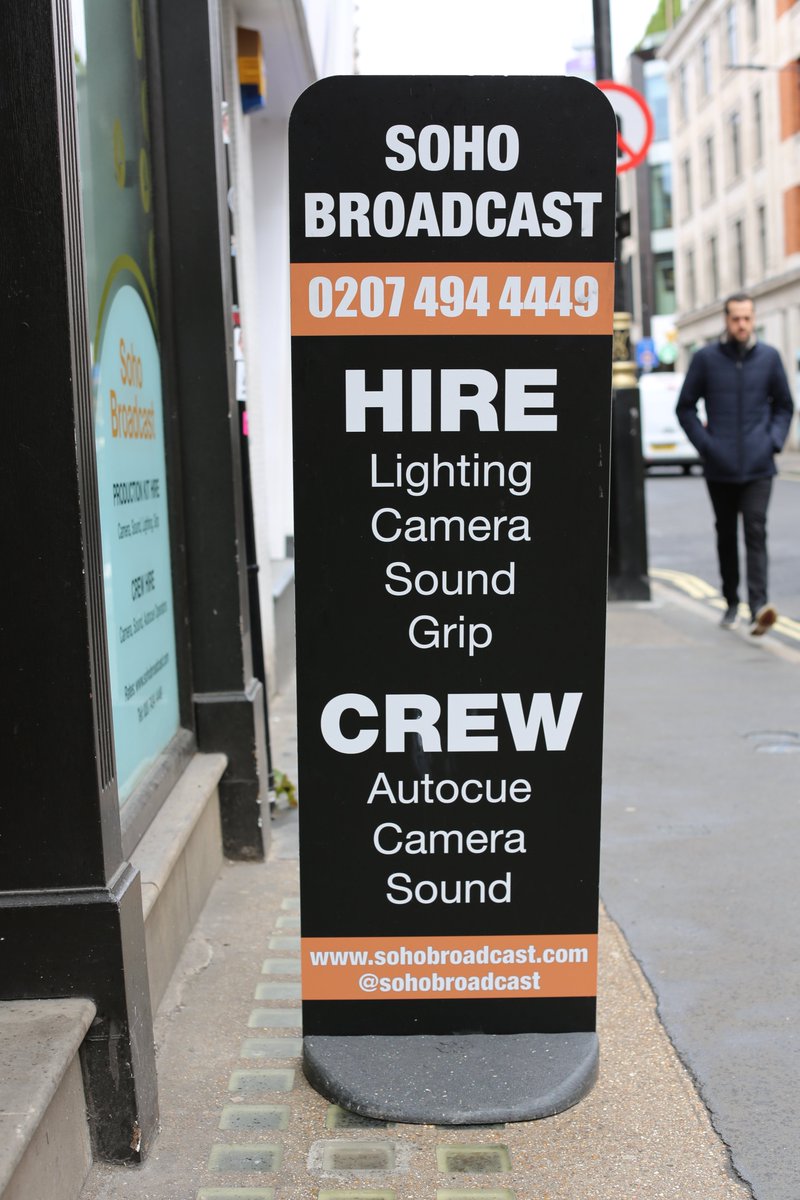 Discount Displays (@displayexperts) on Twitter photo Thank you to <a href="/SohoBroadcast/">Soho Broadcast</a> for sending over an image of their Ecoflex 2 Totem pavement sign. 📸
This 1.5m tall sign is great for making an impact and catching the attention of foot traffic.
Product code: PS105G
#pavementsign #display #advertising #retail Thank you to <a href="/SohoBroadcast/">Soho Broadcast</a> for sending over an image of their Ecoflex 2 Totem pavement sign. 📸
This 1.5m tall sign is great for making an impact and catching the attention of foot traffic.
Product code: PS105G
#pavementsign #display #advertising #retail