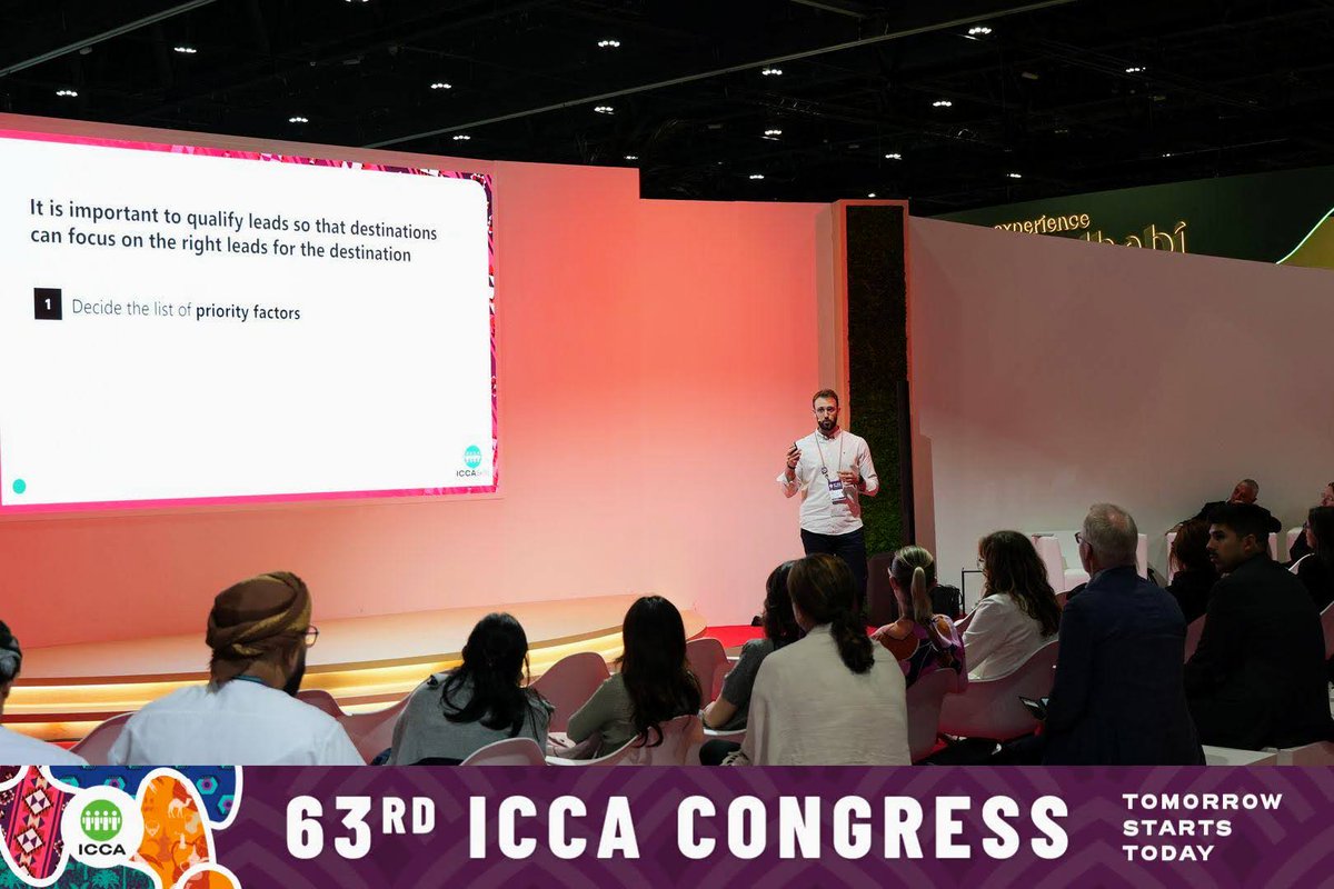 <a href="/BcoCongresos/">Bco Congresos</a>  was thrilled to deliver the interactive workshop, "Winning Bids: A Hands-On Introduction to ICCASkills," on October 22, during the prestigious <a href="/ICCAWorld/">ICCA</a>  Congress in Abu Dhabi.
<a href="/ICCAWorld/">ICCA</a>  <a href="/iccaiberico/">ICCA CapituloIberico</a> <a href="/avoristravel/">Ávoris Corporación Empresarial</a>  #icca24 #tomorrowstartstoday #iccacongress24