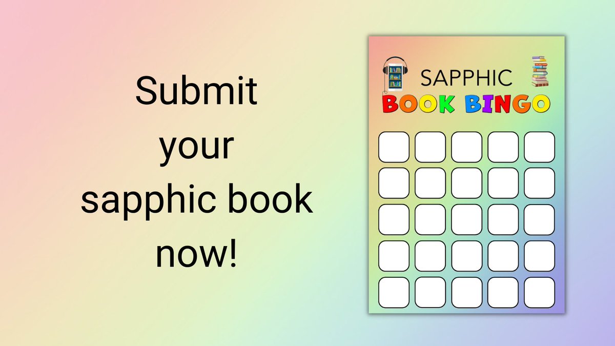 Fellow authors of sapphic fiction: This is the last week to submit your books for inclusion in the 2025 Sapphic Book Bingo!

Fill out the submission form to have your book(s) included in the reading challenge: airtable.com/appfXLl0r9tmGY…

#sapphicbooks
