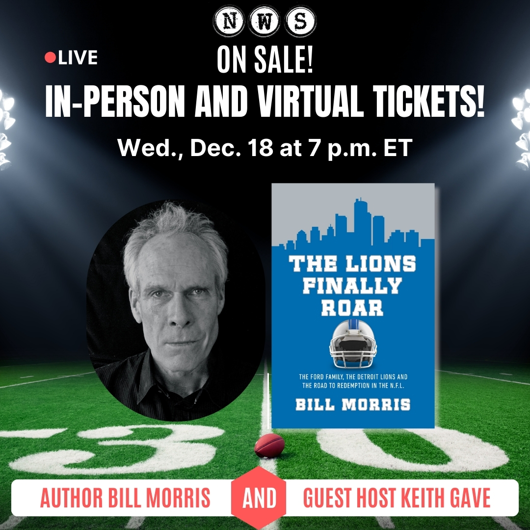 The National Writers Series of Traverse City (@tcwritersseries) on Twitter photo ON SALE NOW! An event about the <a href="/DetroitLions/">Detroit Lions</a> success! Bill Morris writes in his new book “The Lions Finally Roar” that the tide is finally turning for the Detroit Lions, the most hapless team in football. The Lions have now rejoined the ranks of the league’s elite and, at long ON SALE NOW! An event about the <a href="/DetroitLions/">Detroit Lions</a> success! Bill Morris writes in his new book “The Lions Finally Roar” that the tide is finally turning for the Detroit Lions, the most hapless team in football. The Lions have now rejoined the ranks of the league’s elite and, at long