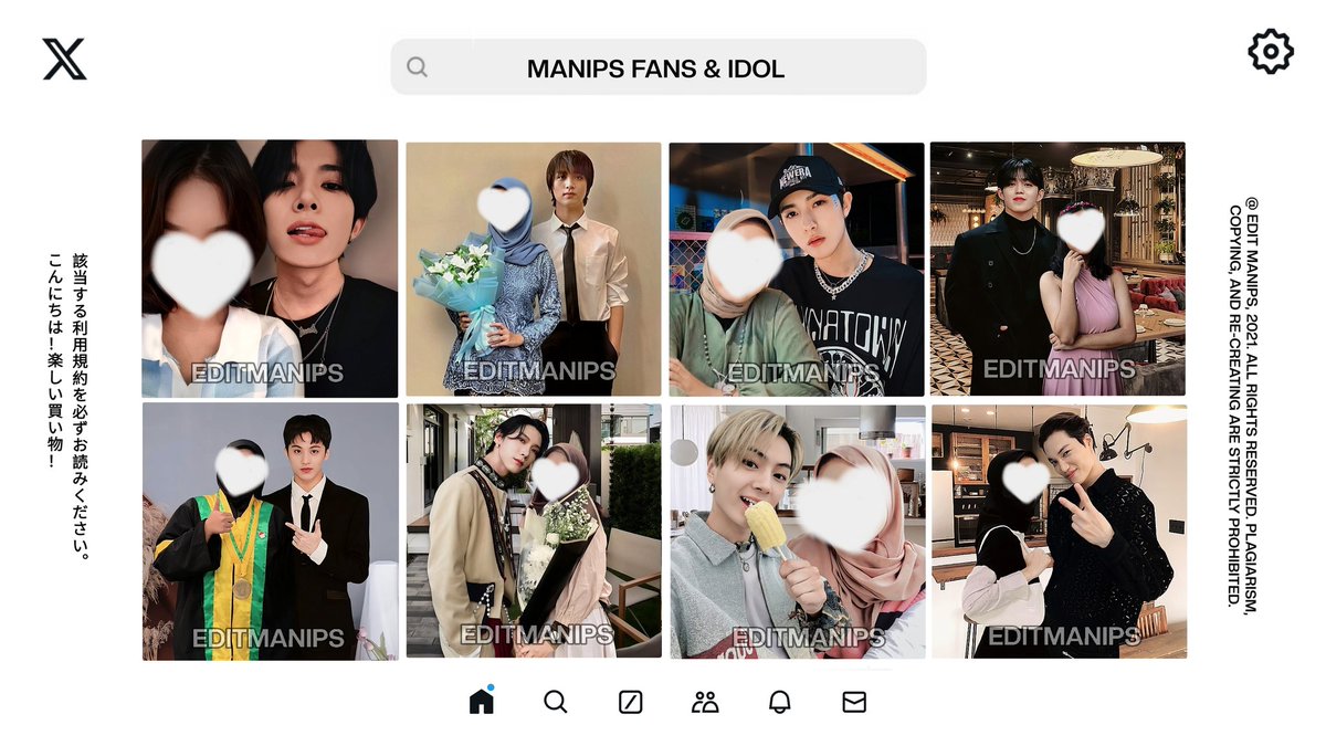 editmanips's tweet image. 💬  jajan manips yuk! 

{@editmanips} open jasa edit manips! tersedia “couple, photomatic, fans and idol &amp;amp; faceswap.”  ——  results 900+, buat hadiah mensive, birthday, roleplayer, PDA rent, etc. bisa pesan in rush!
⠀
&amp;lt; #zonauang &amp;gt;