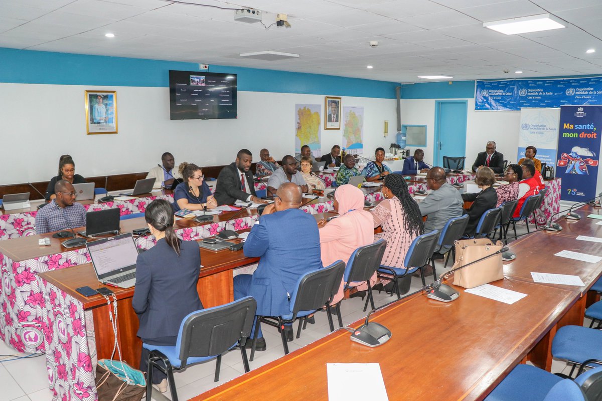 le Groupe sectoriel Santé #GSS 🇨🇮 adopte une feuille de route pour la mise en place d’1 unité de coordination des partenariats.
Cette unité, qui sera logée au sein du bureau <a href="/OmsCotedivoire/">OMS Côte d'Ivoire</a>, va renforcer la liaison &amp; booster les partenariats au sein du GSS.