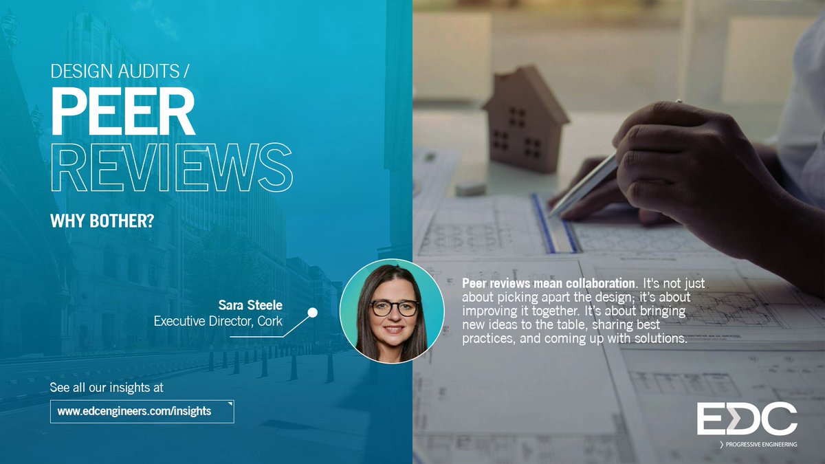 🔍 In our latest piece, Executive Director Sara Steele highlights the real value of peer reviews as a strategic investment: one that’ll save you money, stress, and time in the long run.

Read more: edcengineers.com/blog/design-au…

#EDC #Engineers #MEPDesign #DesignAudits #PeerReviews