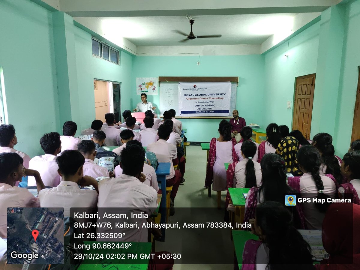 RoyalGlobal_Uni's tweet image. A Career Counseling session at Aim Academy, Abhayapuri, was conducted by Dr. Biswajit Sharma and Dr M.M. Islam, Associate Professor, Department of Chemistry, on 29th October, 2024.
#Abhayapuri #careercounseling #UGC #aiu #AICTE_INDIA