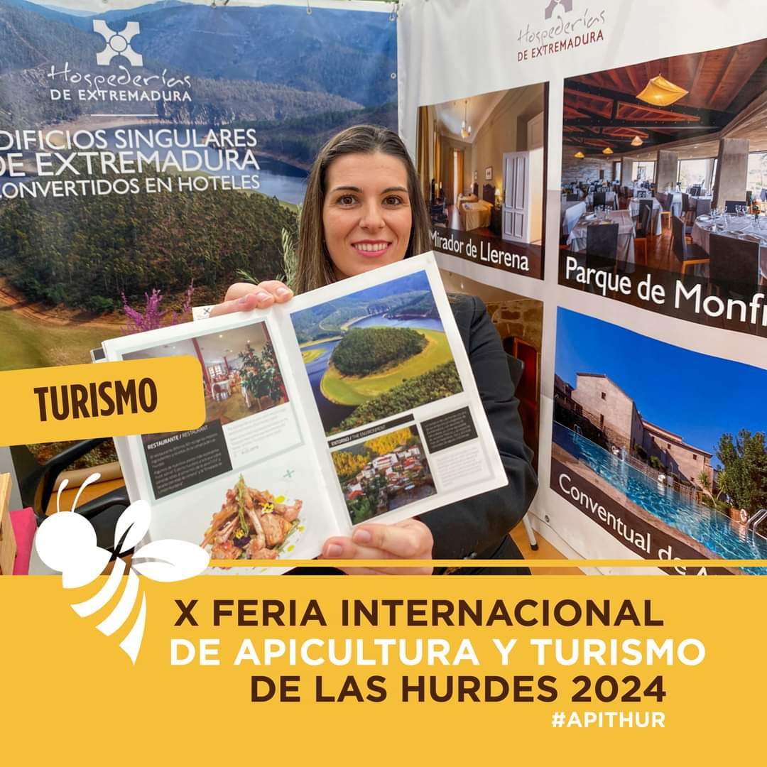 jurdanobrif's tweet photo. ¡Disfruta del encanto rural de #LasHurdes!
Ven a la Feria de Apicultura y déjate sorprender por su riqueza natural y cultural. 🐝 #TurismoApícola
https://t.co/PeUQGdgT4G
X Feria Internacional de Apicultura y Turismo #APITHUR,.
#apicultura #lashurdes #apiculturainternacional https://t.co/2O8HXqkav0