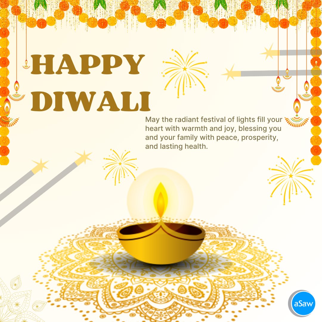 AnalyticsSaves's tweet photo. Team aSaw wishes you Happy Diwali!
#ShubhDiwali #DiwaliWishes #FestivalOfLights #JoyAndProsperity #Diwali2024 #Analyticssavesatwork #aSaw #TeamaSaw https://t.co/nPgkjY3mmK