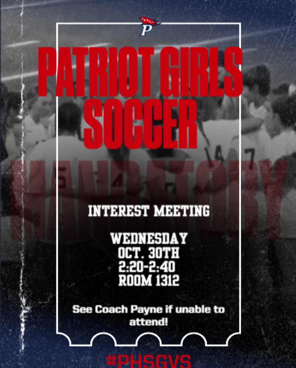 Patriot Girls Soccer tweet media