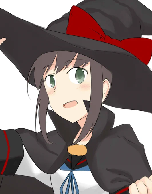 魔女っ子吹雪ちゃん描いてる 