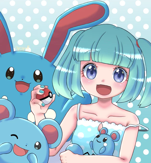 あんまり再掲してない(あゆゅ比)イラストを再掲して絵を描いた気分になろうの巻 店員さん衣装のカエデさん結構お気に入り