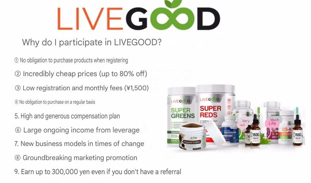lucifer_fx's tweet photo. #organicproducts
You can get affiliate rights for an initial registration fee of $40 and a monthly fee of $9.95 (annual payment is available at a discount/$139.95 including initial registration fee).

Registration site: https://t.co/YrAezYx2BA
#LiveGood #Business #Abbonamento https://t.co/rg1Hv8V6ay