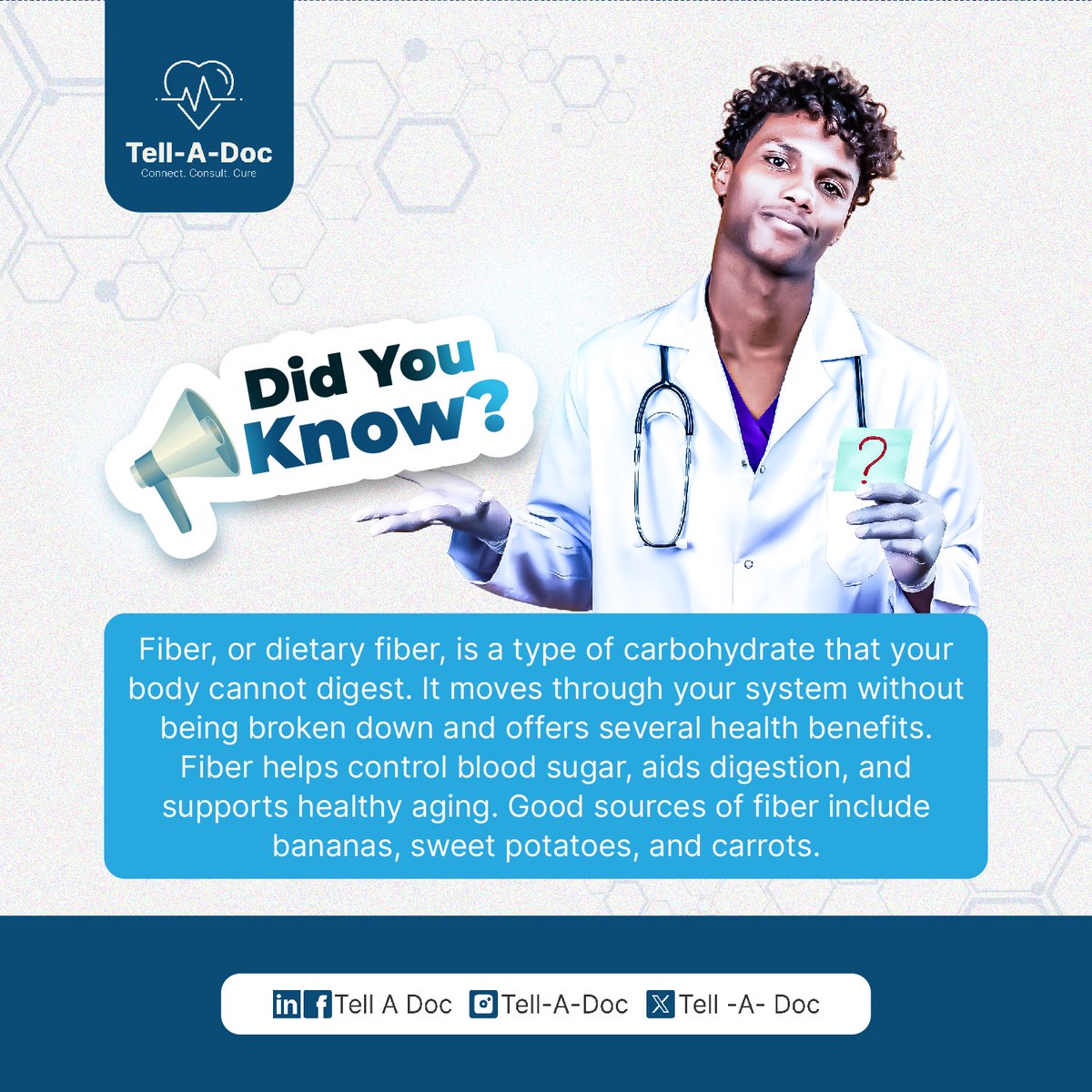 Tell_A_Doc's tweet photo. Don’t underestimate the power of fibre foods ❌, It worths adding to your diet today📌
Stay informed, Stay healthy with health tips from Tell-A-Doc
#fibre
#HealthyLiving
#wellness
#telladoc
#BallonDor | Thursday and Friday https://t.co/TxvWerqz30