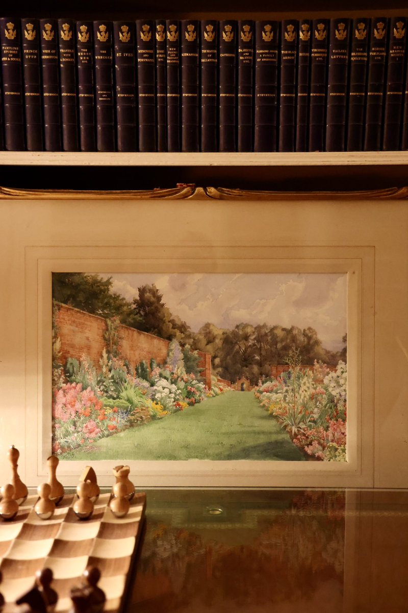 In the 33 chapters I have written for The Rabbit Hole Book, I include a look at the walled garden. My favourite of these is the fictional one, from The Secret Garden
 
Pictured is <a href="/AlthorpHouse/">Althorp</a> walled garden – in bloom, and looking exquisite, and painted a century ago.
 
The word