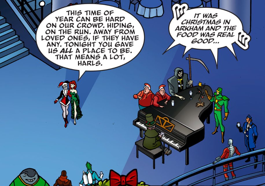 rubyev1l's tweet image. oh to have been at the harley quinn christmas party 😢😢