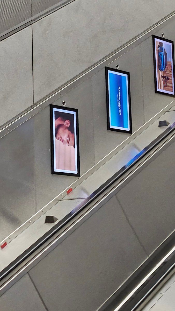 This was in London Bank station escalator.. no wonder why people don't get JLR brand.<a href="/Jaguar/">Jaguar</a>