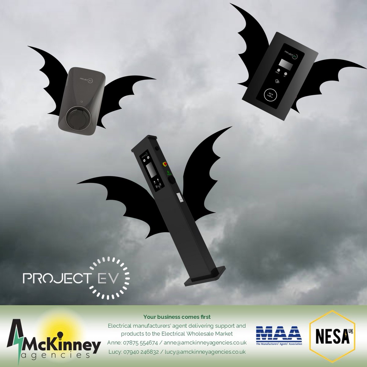 Don't be #spooked 🦇👻 by #EVChargers; send us your customer's requirements &amp; we can find the right Project EV #EVCharger for them. No job is too big or too small &amp; stock is AVAILABLE NOW!

#WednesdayWisdom #ElectricalWholesalers #HalloweenIsComing #Halloween #HalloweenWeek