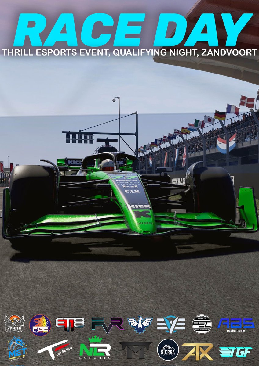 We can finally say it's Race day once again for the Qualifying night. Atleast 13 teams take on the tricky turns of Zandvoort looking to join Team TF10 in season 3.