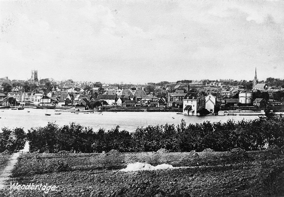 Couple of postcards dropped in by visitors yesterday showing the Mill in the early 1800s and about 1859.  #woodbridgetidemillmuseum #woodbridgetidemill #riverdeben #woodbridgehistoricriverside #history