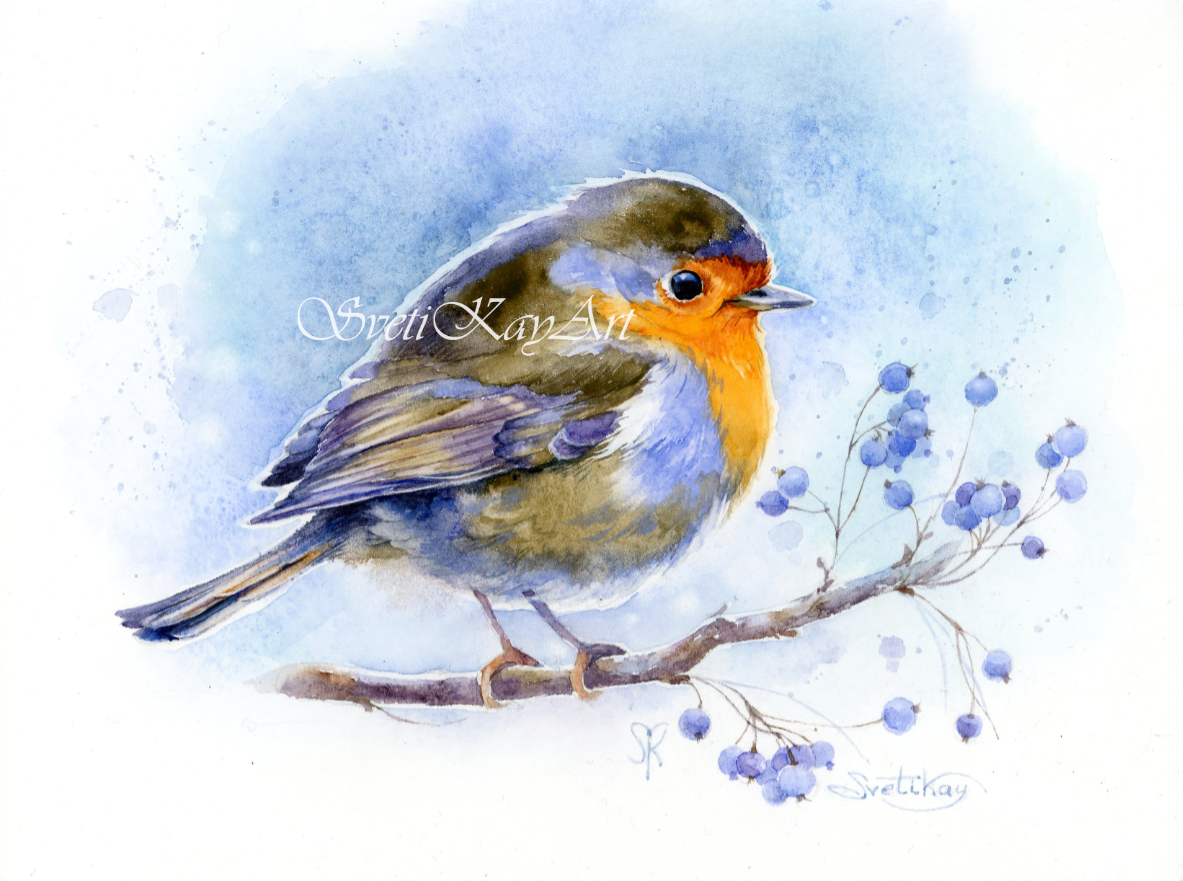 SHolovchenko's tweet photo. Kleines Vogelrotkehlchen #birdlovers 🧡Aquarell, Papier #etsyfavorites  Habt alle einen wundervollen Herbsttag! #etsygifts #etsyfinds 
SvetiKayArt - https://t.co/zbrN4ZiFxp https://t.co/2MDtwf7qlf
