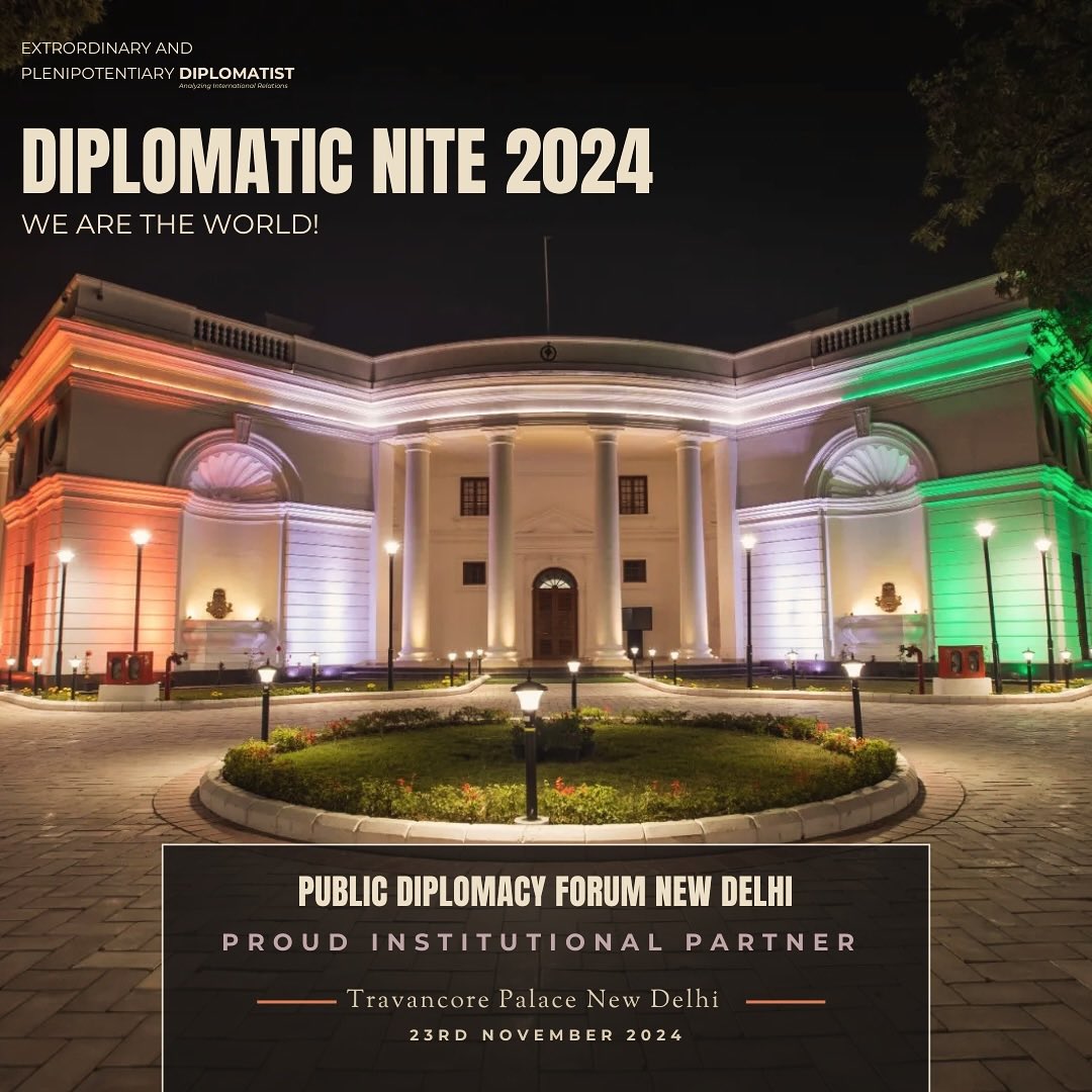 pdf.india: Delighted to announce our partnership with DIPLOMATIST for Diplomatic Nite 2024! Prepare for an exclusive evening celebrating diplomacy and unity on a global stage. By invite only!