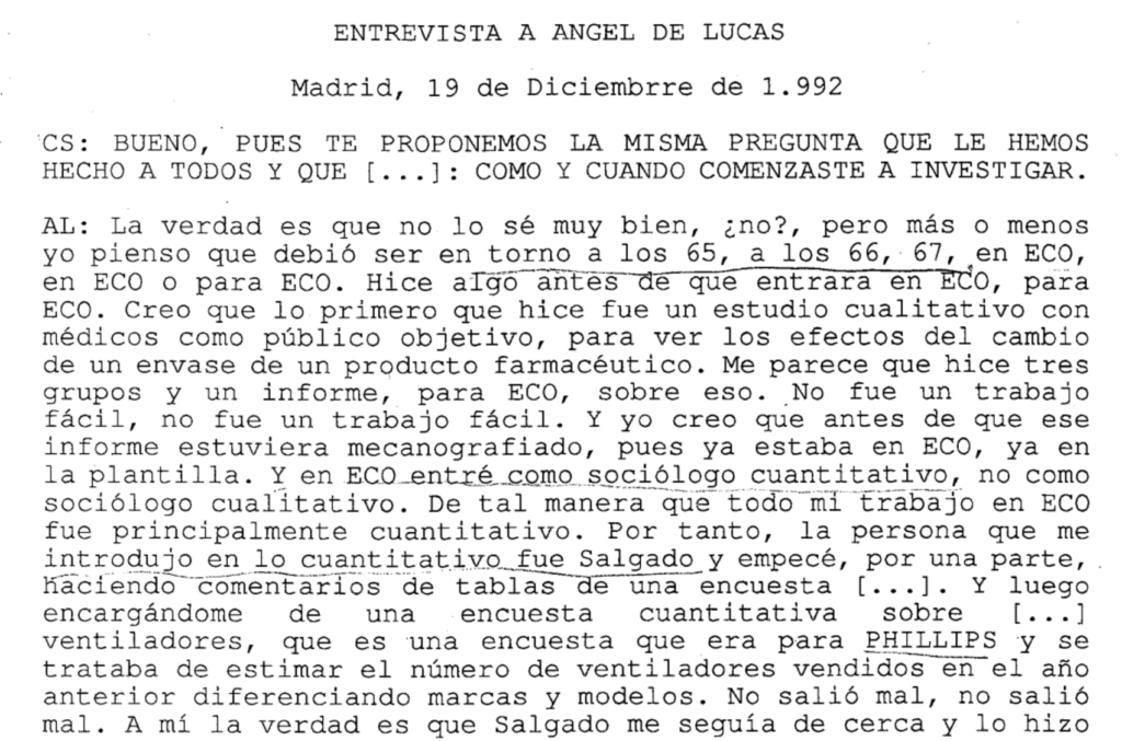 Nueva entrada en nuestra web: entrevista inédita a Ángel de Lucas, realizada por Cristina Santamarina y José Miguel Marinas en 1992. archivosociologiacritica.org/index.php/2024…