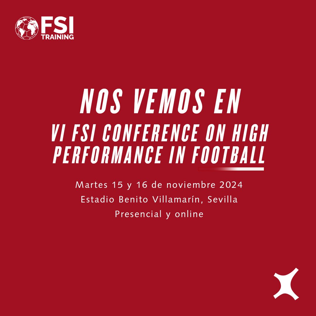 🚀¡Nos vemos en el VI FSI Conference on High Performance in Football!⚽️
📆15-16 de noviembre
📍Estadio Benito Villamarín  
➡️Visítanos en nuestro stand y ponte al día con las novedades en herramientas de entrenamiento y recuperación 🙌 
#FSIConference #HighPerformance #football