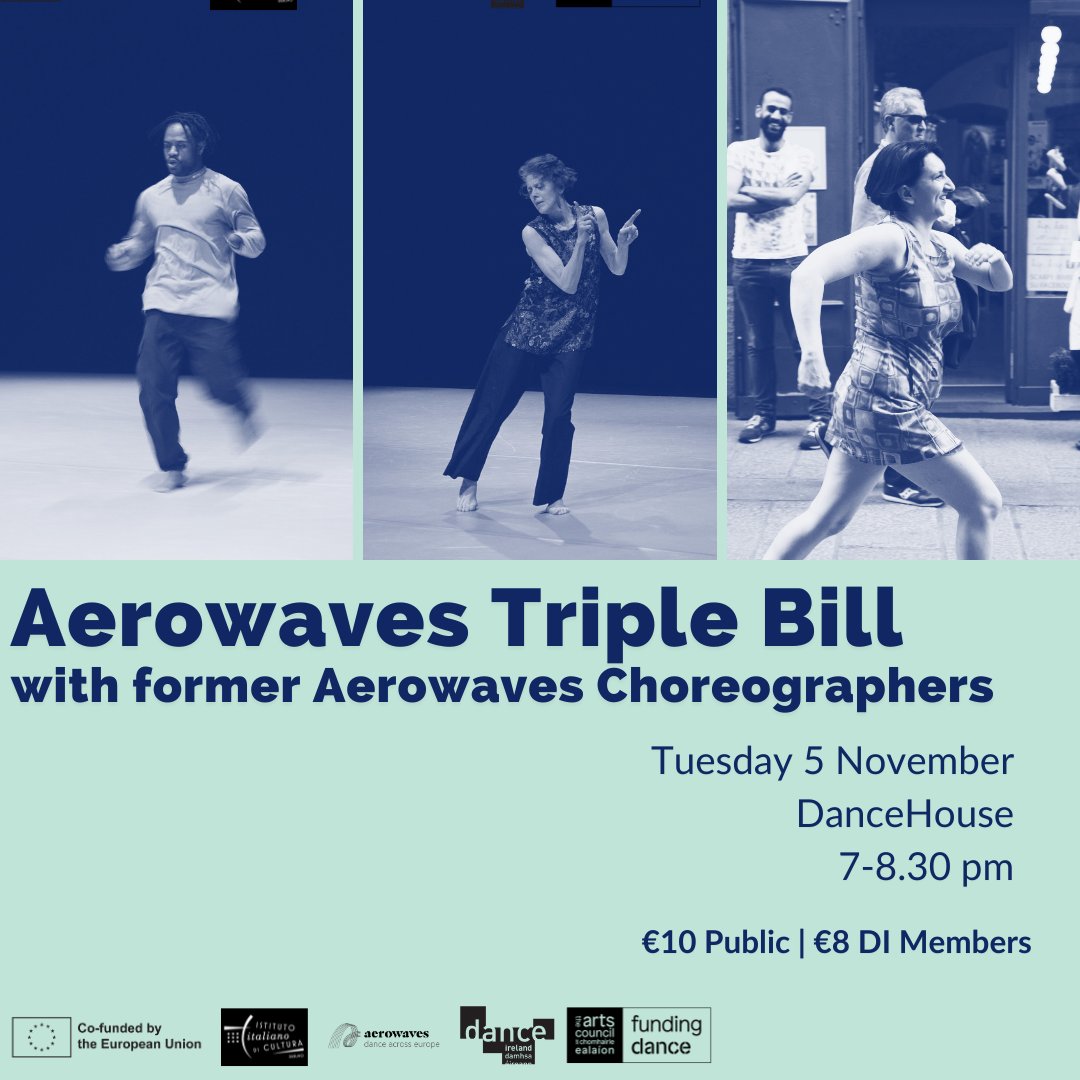 Dance Ireland (@danceireland) on Twitter photo Aerowaves Presentations on 4-5 November at <a href="/DanceIreland/">Dance Ireland</a>
Join us for performances by past Aerowaves artists @gribaudisilvia, @evarecacha, and @jean_baptiste27, followed by a Q&A.
Not to be missed!
#Aerowaves #DancePerformance #DImember #SeeDance Aerowaves Presentations on 4-5 November at <a href="/DanceIreland/">Dance Ireland</a>
Join us for performances by past Aerowaves artists @gribaudisilvia, @evarecacha, and @jean_baptiste27, followed by a Q&A.
Not to be missed!
#Aerowaves #DancePerformance #DImember #SeeDance