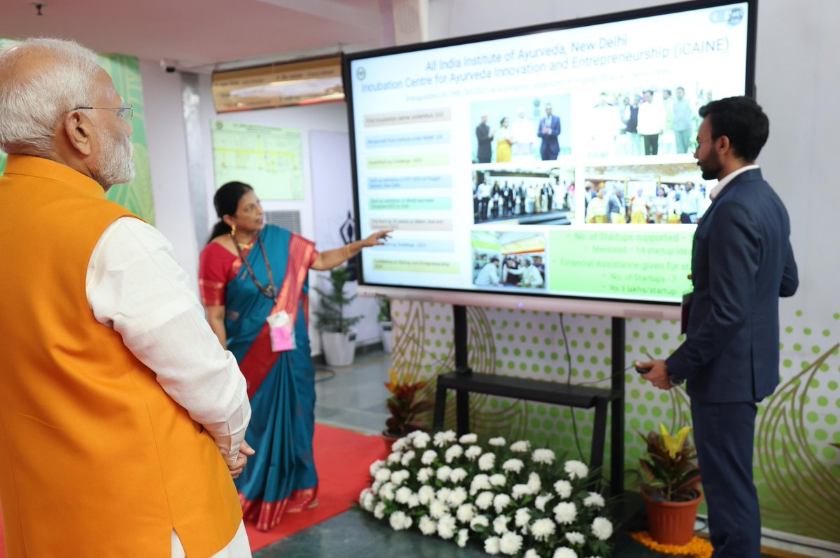 Dr. Tanuja Nesari (@tnesari) on Twitter photo On the auspicious occasion of this Dhanvantari Jayanti and the 9th Ayurveda Day celebration, we had the privilege of having our 2nd phase of <a href="/AIIA_NDelhi/">All India Institute of Ayurveda, New Delhi</a> inaugurated by the Hon'ble Prime Minister of India, Shri <a href="/narendramodi/">Narendra Modi</a> ji. On the auspicious occasion of this Dhanvantari Jayanti and the 9th Ayurveda Day celebration, we had the privilege of having our 2nd phase of <a href="/AIIA_NDelhi/">All India Institute of Ayurveda, New Delhi</a> inaugurated by the Hon'ble Prime Minister of India, Shri <a href="/narendramodi/">Narendra Modi</a> ji.