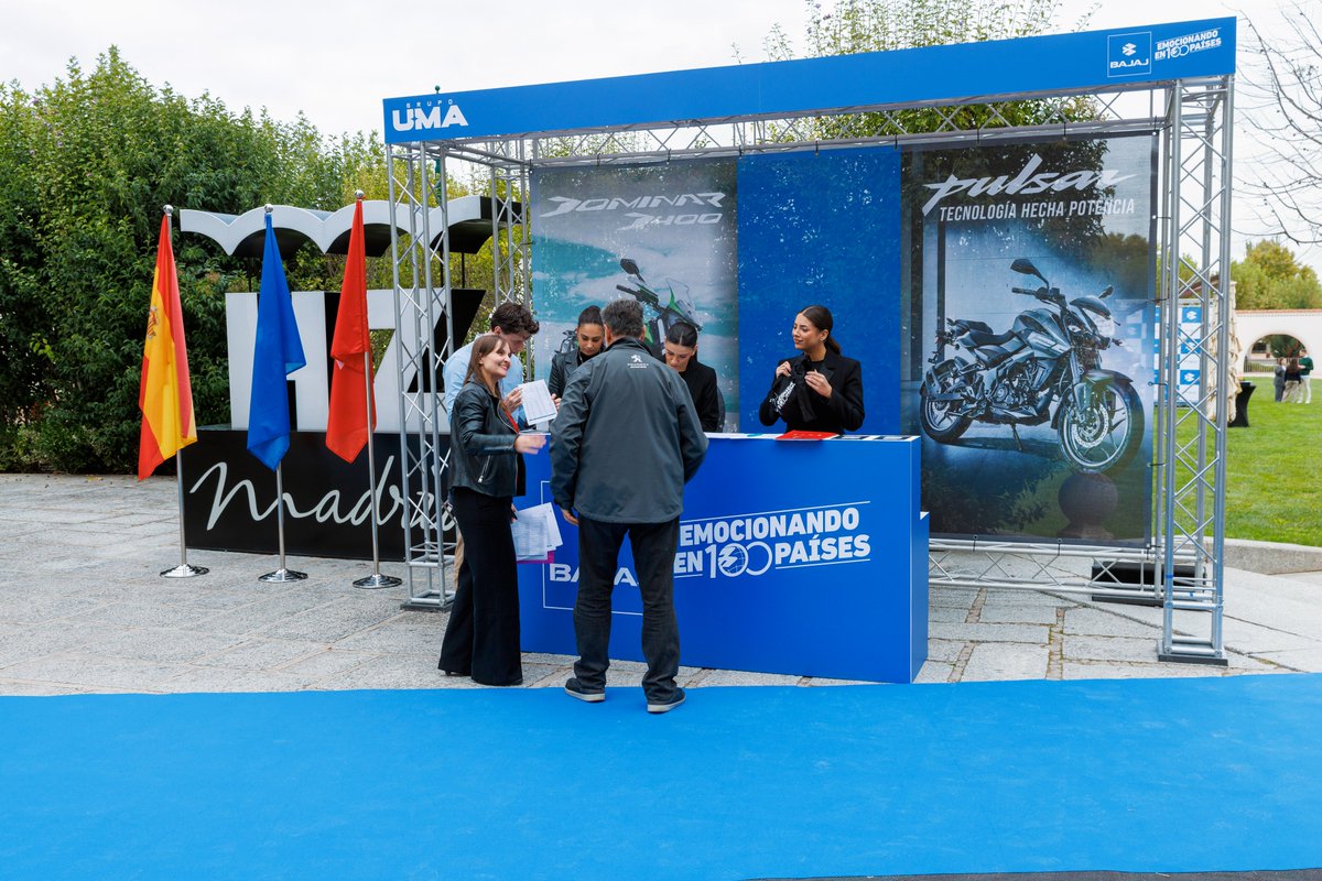 BajajEsp's tweet photo. 🚀 El 24 de octubre celebramos el #LanzamientoBajaj en el Hipódromo de la Zarzuela, junto a medios e influencers.

Con 75 años de historia, estamos listos para revolucionar Europa junto a Grupo UMA con motos innovadoras y accesibles. 🌍

¿Listo para unirte a esta nueva era? https://t.co/aciHDLEPt0
