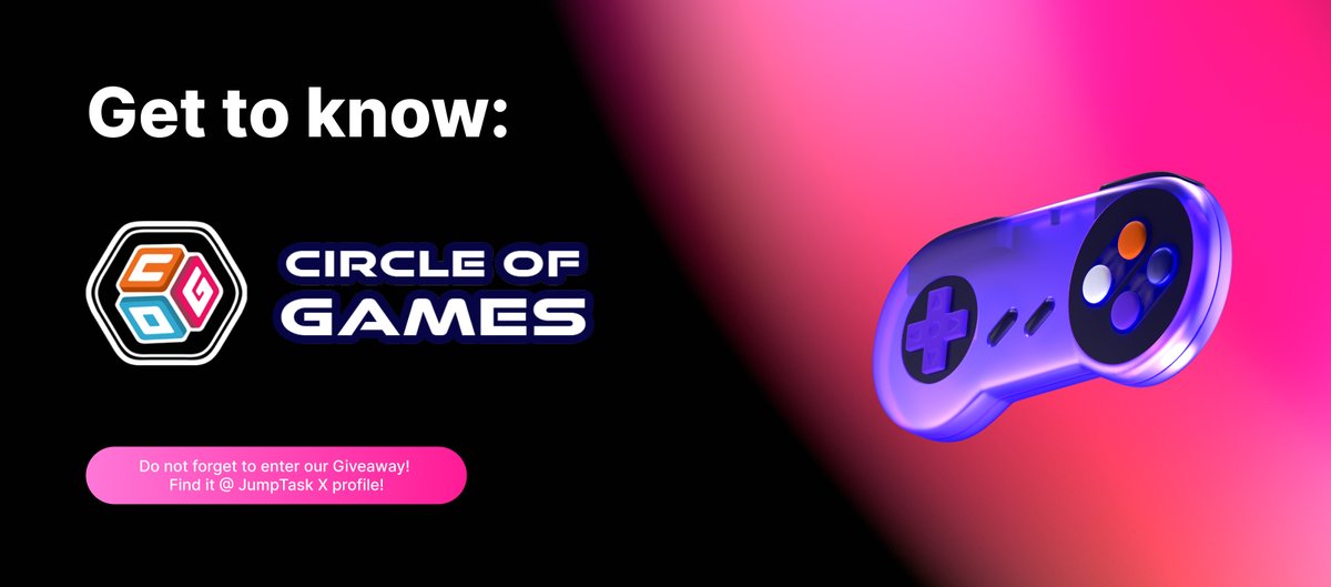 JumpTask_app's tweet image. 🔵 Get Ready for @Circle_of_Games !

What if you could own the items you earn in your favorite games? And what if playing wasn’t just fun but also rewarding? Welcome to Circle Of Games! 🌐

What’s Circle Of Games? It’s a Web3 multi-gaming app designed to bring the next billion
