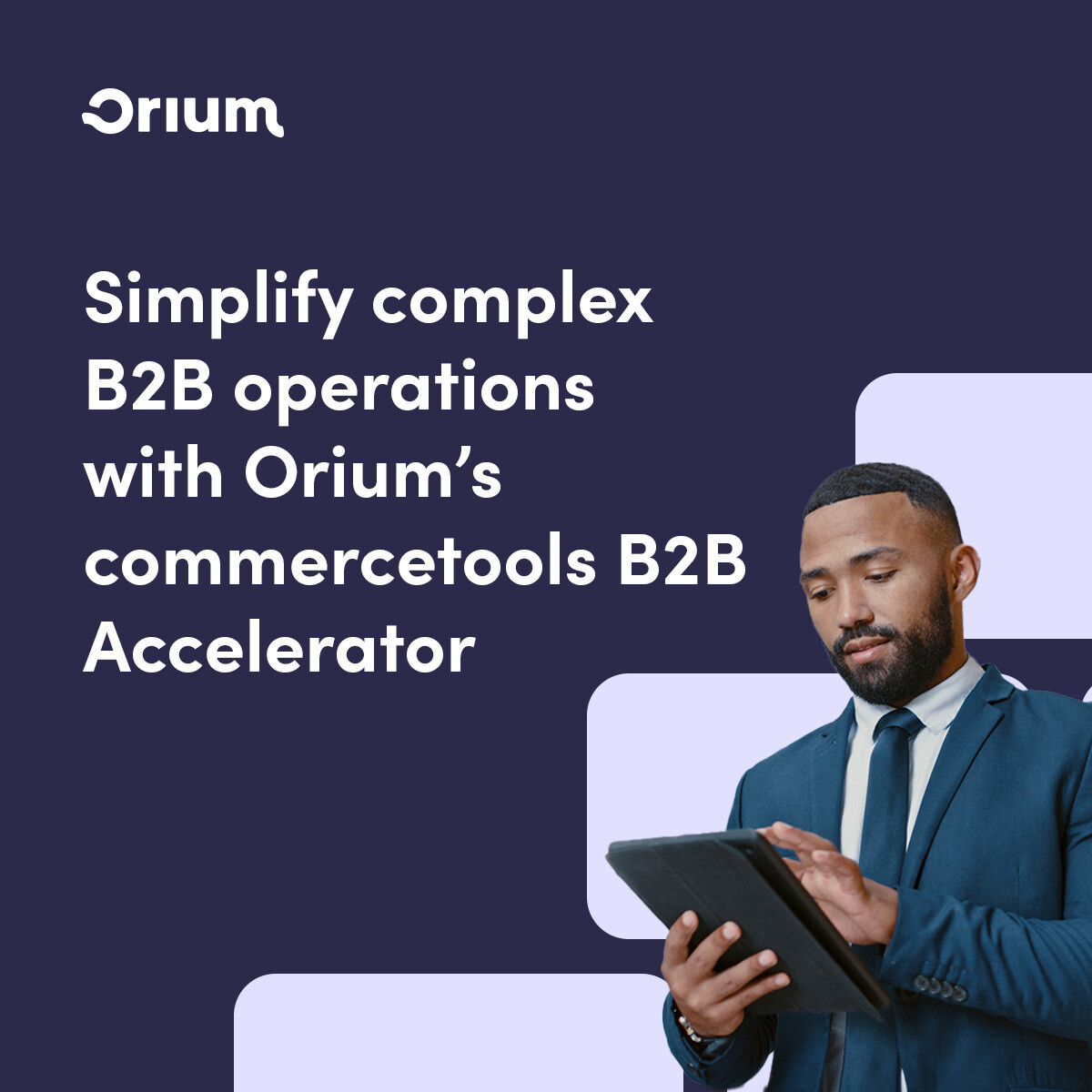 Is managing complex pricing, buyer roles, and multiple catalogs slowing you down?  

Orium’s B2B Accelerator takes the complexity out of custom B2B transactions, so you can deliver seamless, personalized experiences at scale.   

Request a demo here: hubs.li/Q02W5fF_0