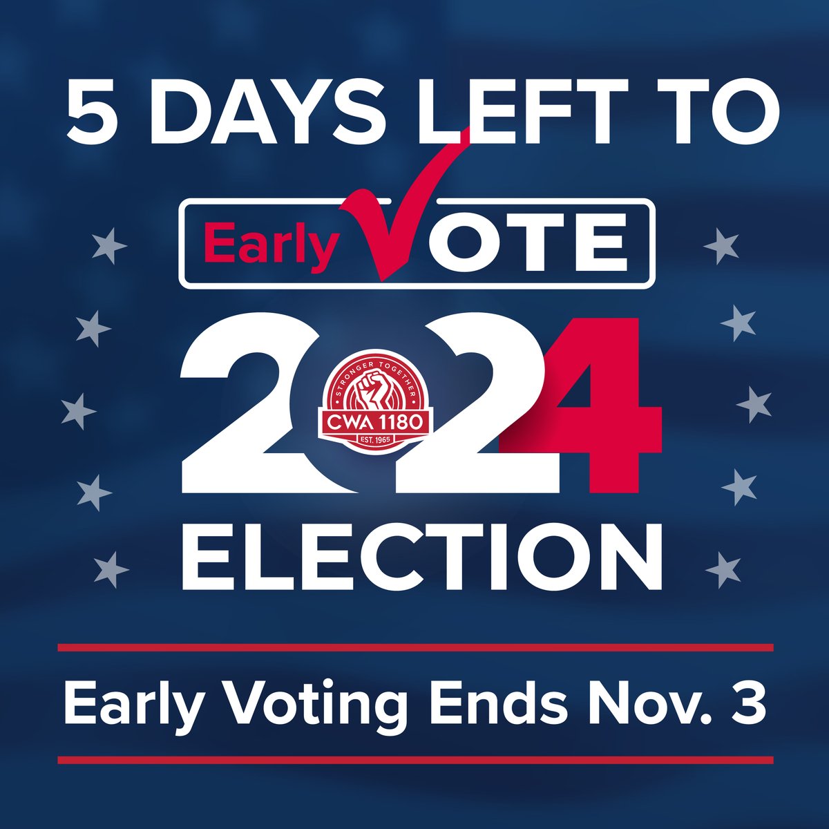 5 days left to early vote in New York. Your vote is your voice. #GetOutandVote #EarlyVoting